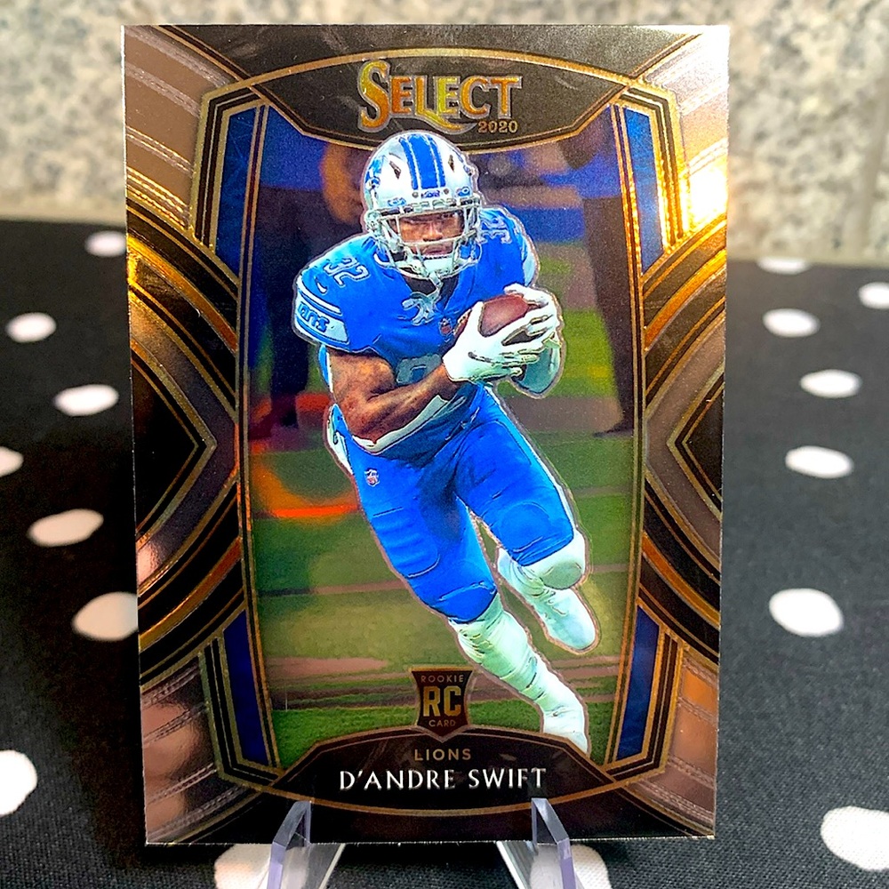 D’Andre Swift Rookie Card Club Level Select Silver Lions Eagles Bears Beautiful
